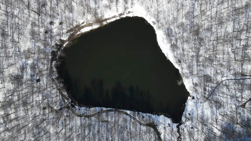 Lake Gosh, Armenia pictured by Drone